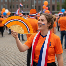 Oranje Hand fan