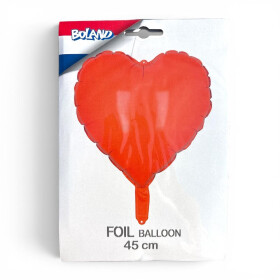 Foil balloon heart Orange 45cm
