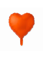 Foil balloon heart Orange 45cm