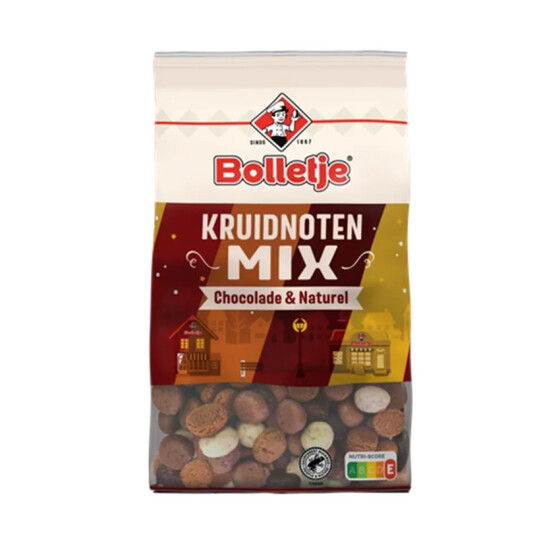 Bolletje Kruidnoten Mix Chokolade & Naturel 250g