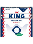 King Pepermunt Peppermint 5 rolls x 44g I Dutch Peppermint Mints