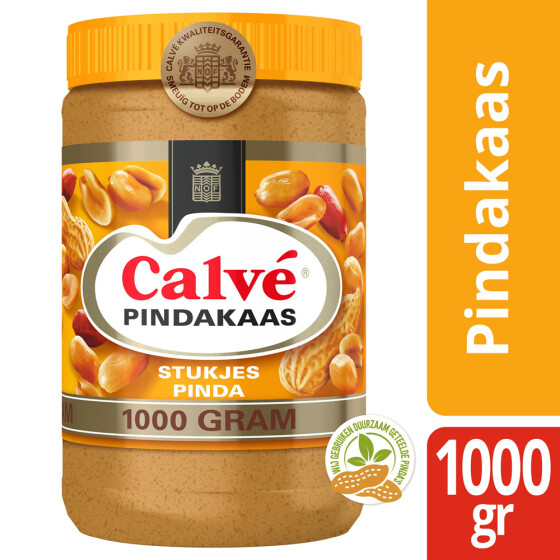 Calve Pindakaas Crunchy Peanut Butter with nut pieces 1kg