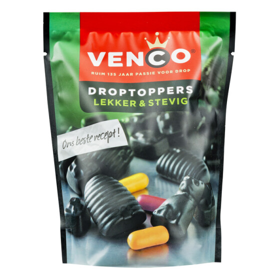 Venco Droptoppers Liquorice Mix  265g